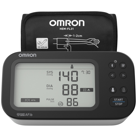 Тонометр Omron M7 Intelli IT HEM-7380T1-EBK (HEM-7380T1-EBK) белый