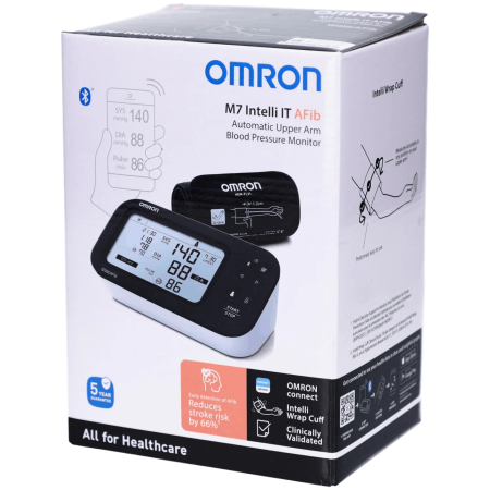 Тонометр Omron M7 Intelli IT HEM-7380T1-EBK (HEM-7380T1-EBK) белый