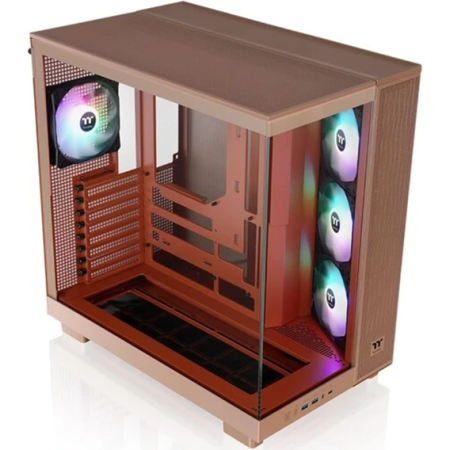 Корпус Thermaltake View 380 XL TG ARGB Gravel Sand (CA-11E-00MGWN-00) коричневый