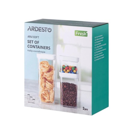 Набор контейнеров Ardesto Fresh прозрачный