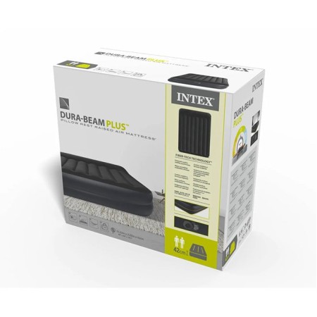Матрас надувной INTEX Pillow Rest Raised (Queen) (64124ND) черный 203 х 152 х 42 см