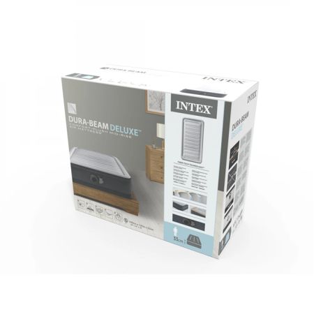 Матрас надувной INTEX Comfort-Plush Mid-Rise (Twin) (67766ND) серый 191 х 99 х 33 см