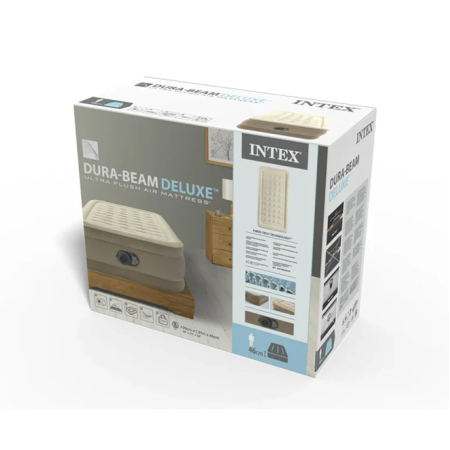 Матрас надувной INTEX Ultra-Plush (Twin) (64426ND) бежевый 191 х 99 х 46 см