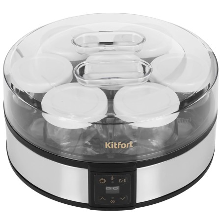 Йогуртница Kitfort КТ-6363 серебристый