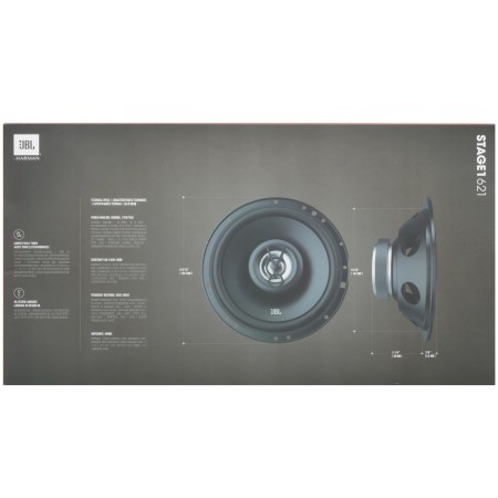 Коаксиальная акустическая система JBL STAGE1 621 черный