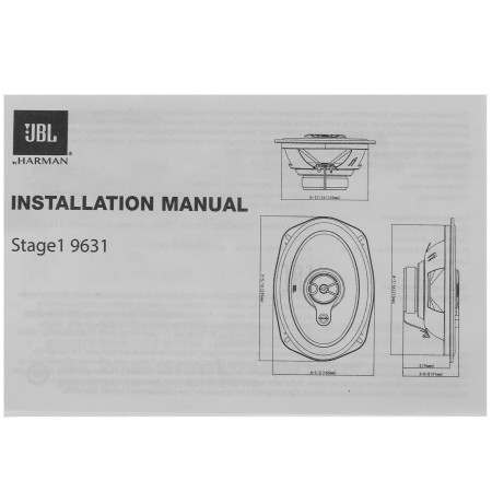 Коаксиальная акустическая система JBL STAGE1 9631 черный