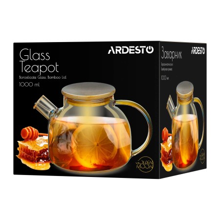 Чайник заварочный с ситечком Ardesto Golden Moon (AR3010GBG) коричневый
