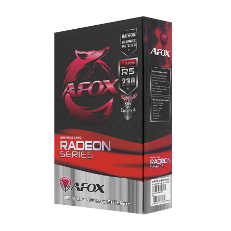 Видеокарта Afox R5 230 (AFR5230-2048D3L5) 2 ГБ черный