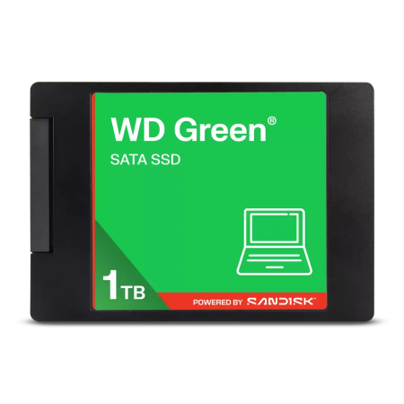 1 ТБ SSD диск Western Digital Green WDS100T5G0A зеленый