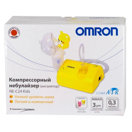 Небулайзер Omron CompAir С24 Kids (NE-C801S-KDRU) желтый