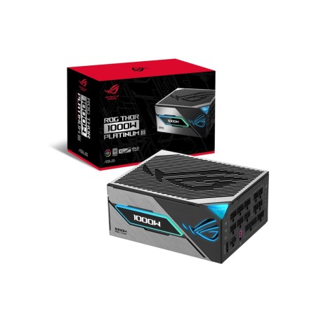 Блок питания Asus ROG Thor 1000W Platinum III (ROG-THOR-1000P3-GAMING) серебристый