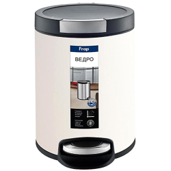 Мусорное ведро FRAP F717 5 л белый