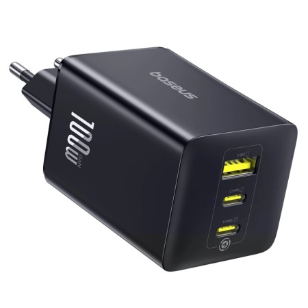 Сетевое зарядное устройство Baseus EnerFill FE11 2C+U 100W черный