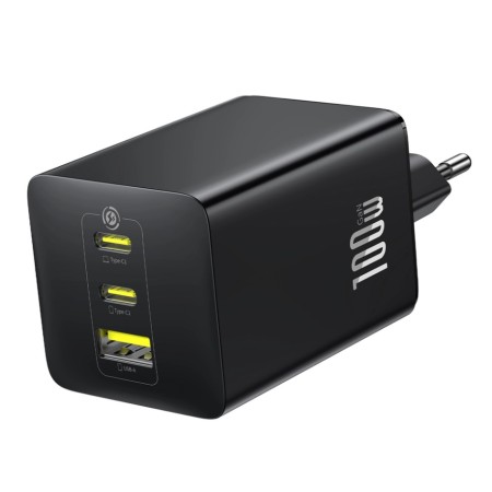 Сетевое зарядное устройство Baseus EnerFill FE11 2C+U 100W черный