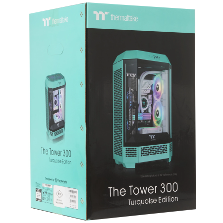 Корпус Thermaltake The Tower 300 Turquoise (CA-1Y4-00SBWN-00) бирюзовый