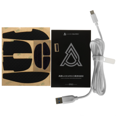Мышь беспроводная + проводная AJAZZ AJ159 APEX (AJ159/APEX/White) белый