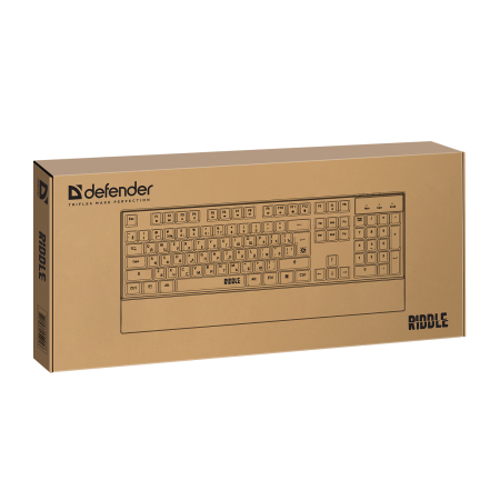 Клавиатура проводная Defender Riddle GK-405 (45405) черный