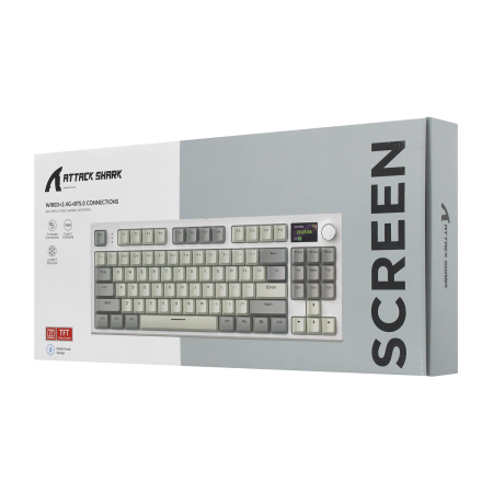 Клавиатура беспроводная + проводная Attack Shark K86 синий