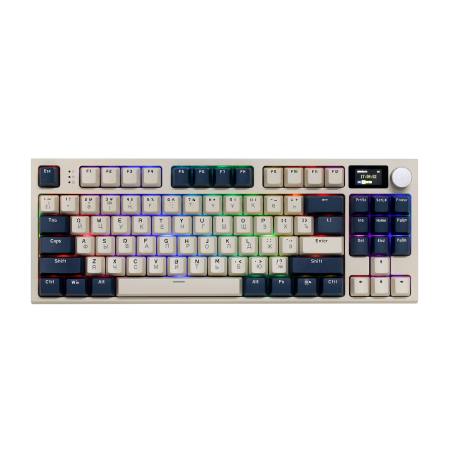 Клавиатура беспроводная + проводная Attack Shark K86 синий