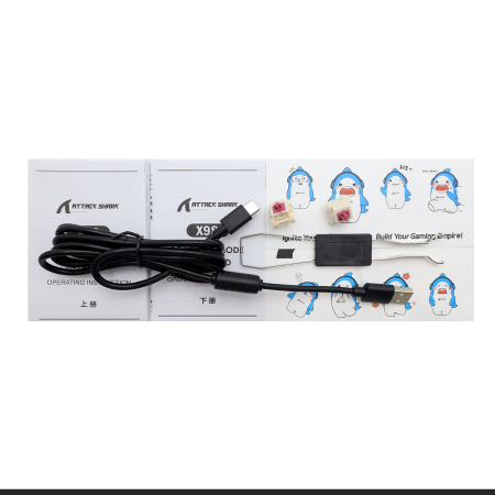 Клавиатура беспроводная + проводная Attack Shark X98 черный