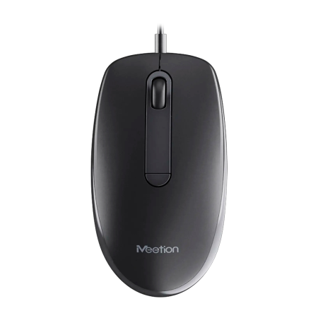 Мышь проводная Meetion M100 серый