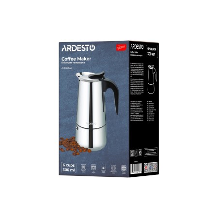Гейзерная кофеварка ARDESTO Gemini Apulia (AR0806SS) серебристый
