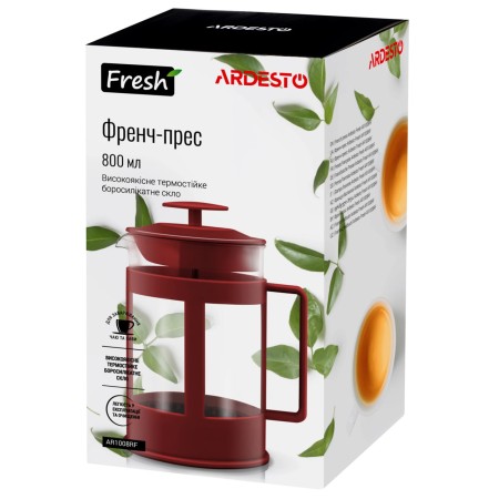 Френч-пресс Ardesto AR1008RF красный