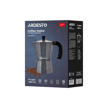 Гейзерная кофеварка ARDESTO Gemini Molise (AR0809AGS) серый