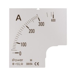Шкала для амперметра iPower 300/5 белый
