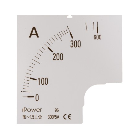 Шкала для амперметра iPower 300/5 белый