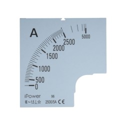 Шкала для амперметра iPower 2500/5 белый