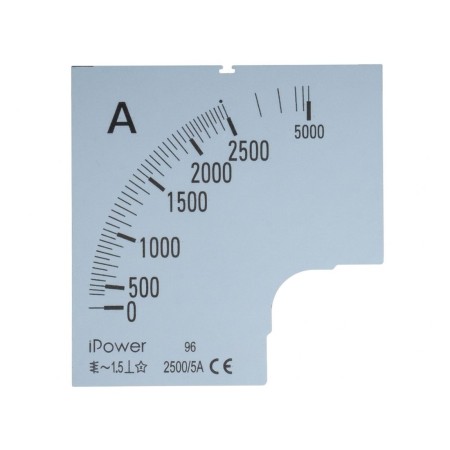 Шкала для амперметра iPower 2500/5 белый