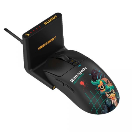 Мышь беспроводная + проводная A4Tech Bloody R72 Ultra Duo Renegade Black Midnight (R72 ULTRA DUO RENEGADE MIDNIGHT) черный