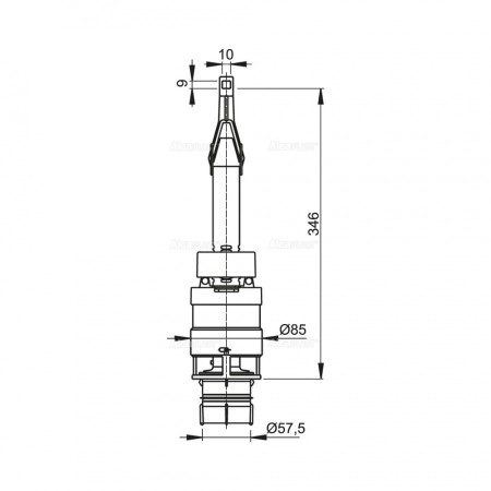 Сливной механизм для инсталляции Alcaplast A06 (A06) белый