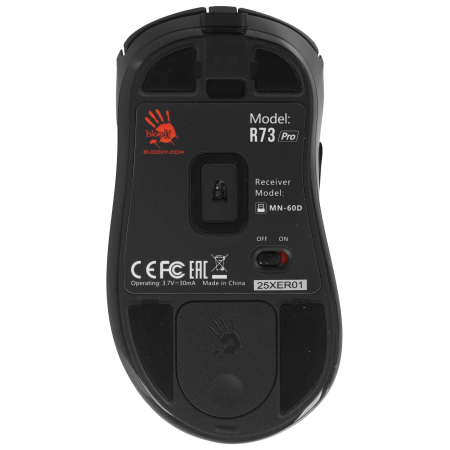 Мышь беспроводная + проводная A4Tech Bloody R73 Pro черный