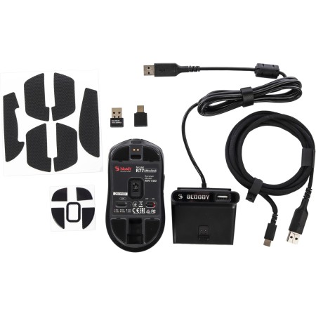 Мышь беспроводная + проводная A4Tech Bloody R77 Ultra Dock (R77 Ultra Dock Black) черный