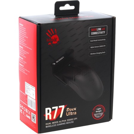 Мышь беспроводная + проводная A4Tech Bloody R77 Ultra Dock (R77 Ultra Dock Black) черный