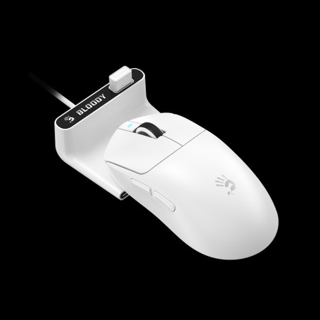 Мышь беспроводная + проводная A4Tech Bloody R77 Ultra Dock (R77 Ultra Dock White) белый