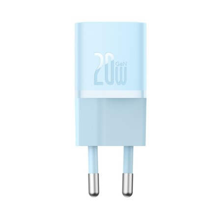 Сетевое зарядное устройство Baseus GaN5 Mini 1C 20W голубой