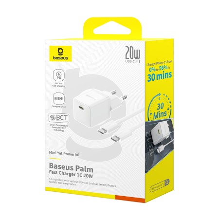 Сетевое зарядное устройство Baseus Palm 1C 20W белый