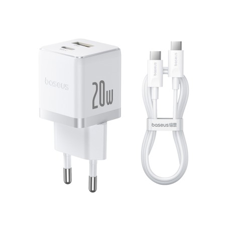 Сетевое зарядное устройство Baseus Palm C+U 20W (P10111608213-01) белый