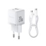 Сетевое зарядное устройство Baseus Palm C+U 20W (P10111608213-01) белый