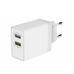 Сетевое зарядное устройство Olmio 2USB 3.4A Smart IC белый