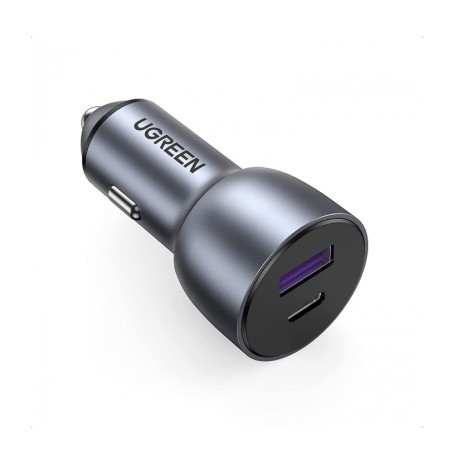 Автомобильное зарядное устройство Ugreen CD213 (60980) серебристый