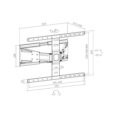 Кронштейн XG FMW-4390 черный