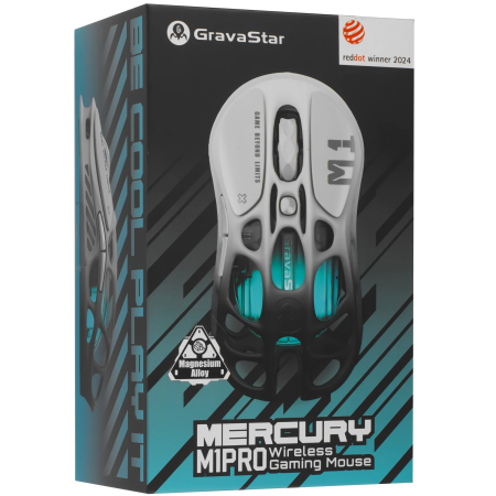 Мышь беспроводная + проводная GravaStar Mercury M1 Pro Gradient Black черный