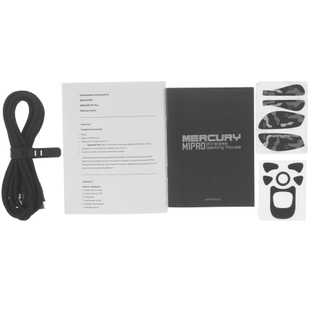 Мышь беспроводная + проводная GravaStar Mercury M1 Pro Gunmetal Gray серый