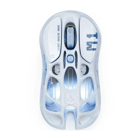 Мышь беспроводная + проводная GravaStar Mercury M1 Pro Ice Blue синий