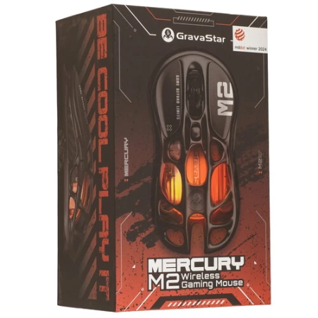 Мышь беспроводная + проводная GravaStar Mercury M2 Stealth Black черный