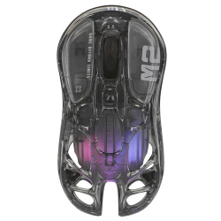 Мышь беспроводная + проводная GravaStar Mercury M2 Transparent Black черный